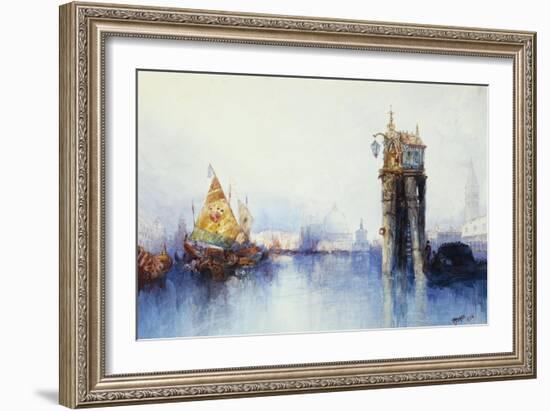 On the Canal, 1896-Thomas Moran-Framed Giclee Print