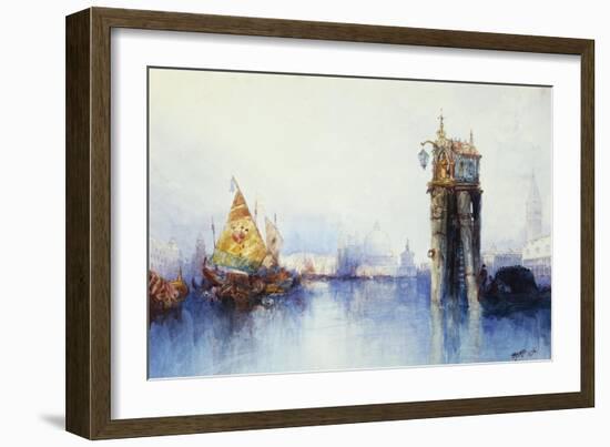 On the Canal, 1896-Thomas Moran-Framed Giclee Print