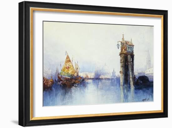 On the Canal, 1896-Thomas Moran-Framed Giclee Print