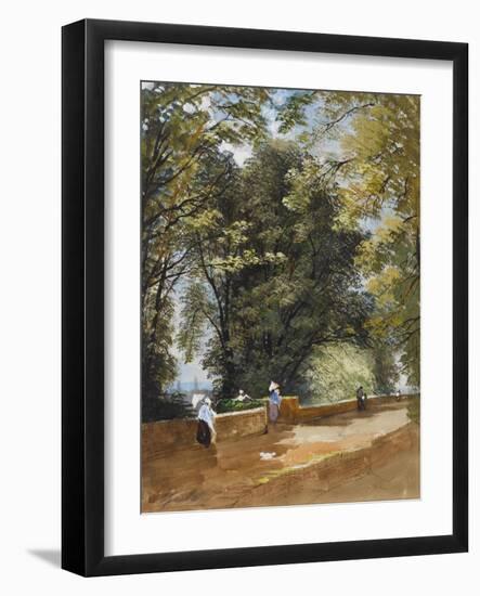 On the Castle Wall, Exeter, C.1860-John Gendall-Framed Giclee Print