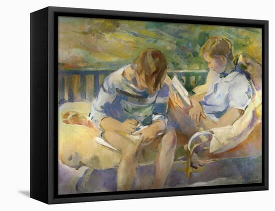 On the Chaise-Alice Kent Stoddard-Framed Premier Image Canvas