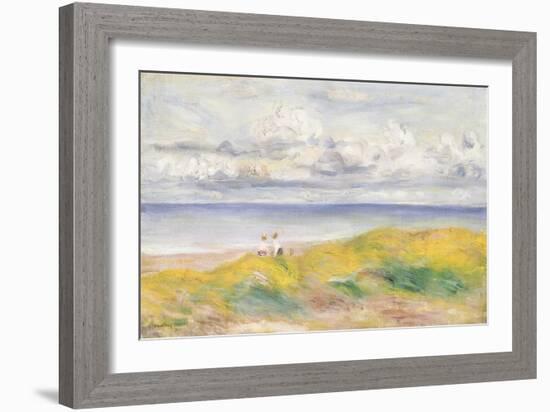On the Cliffs, 1880-Pierre-Auguste Renoir-Framed Giclee Print