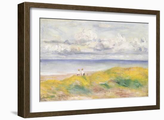 On the Cliffs, 1880-Pierre-Auguste Renoir-Framed Giclee Print