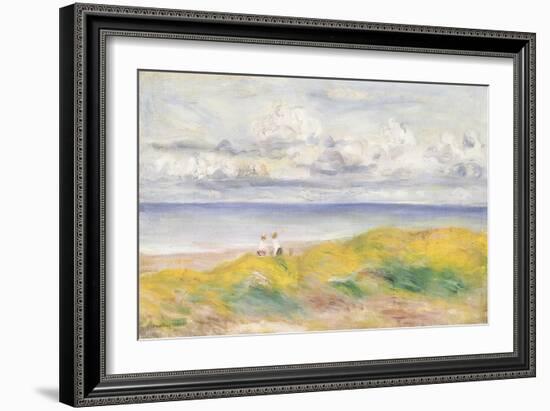 On the Cliffs, 1880-Pierre-Auguste Renoir-Framed Giclee Print