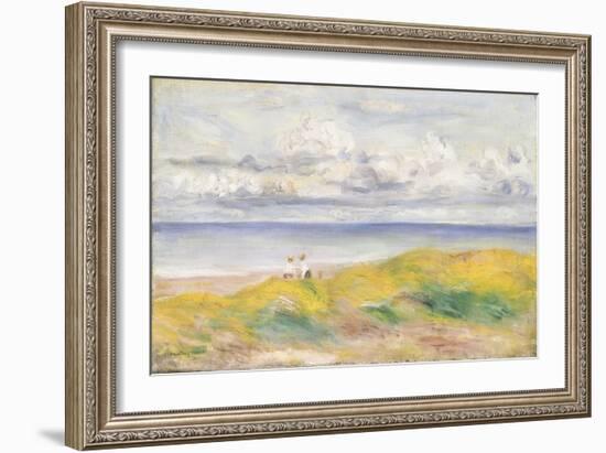 On the Cliffs, 1880-Pierre-Auguste Renoir-Framed Giclee Print