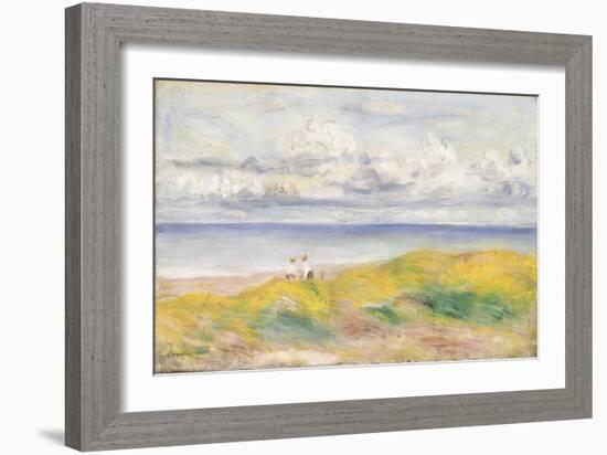 On the Cliffs, 1880-Pierre-Auguste Renoir-Framed Giclee Print