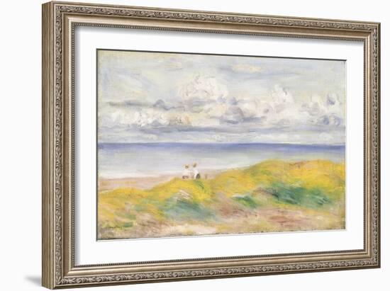 On the Cliffs; Sur La Falaise, 1880-Pierre-Auguste Renoir-Framed Giclee Print