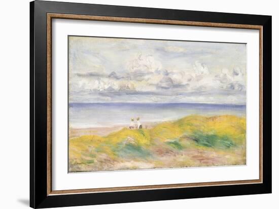 On the Cliffs; Sur La Falaise, 1880-Pierre-Auguste Renoir-Framed Giclee Print