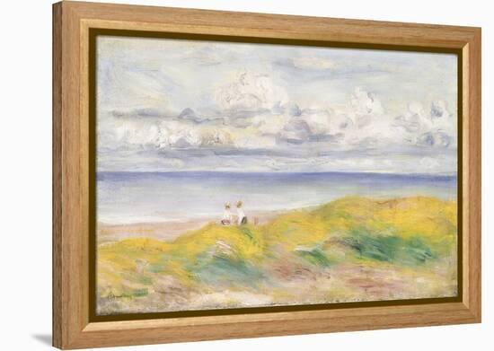 On the Cliffs; Sur La Falaise, 1880-Pierre-Auguste Renoir-Framed Premier Image Canvas