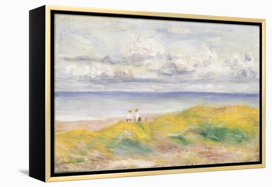 On the Cliffs; Sur La Falaise, 1880-Pierre-Auguste Renoir-Framed Premier Image Canvas