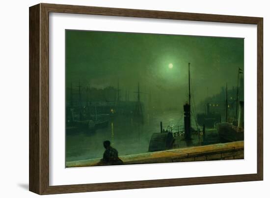 On the Clyde, Glasgow, 1879-John Atkinson Grimshaw-Framed Giclee Print