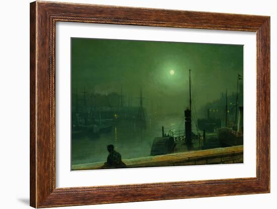 On the Clyde, Glasgow, 1879-John Atkinson Grimshaw-Framed Giclee Print