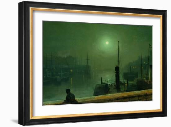 On the Clyde, Glasgow, 1879-John Atkinson Grimshaw-Framed Giclee Print