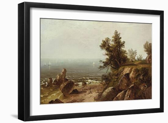 On the Coast, Beverly, Massachusetts-John Frederick Kensett-Framed Giclee Print