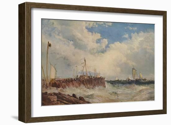 'On the Coast of Holland', 1876, (1938)-James Webb-Framed Giclee Print