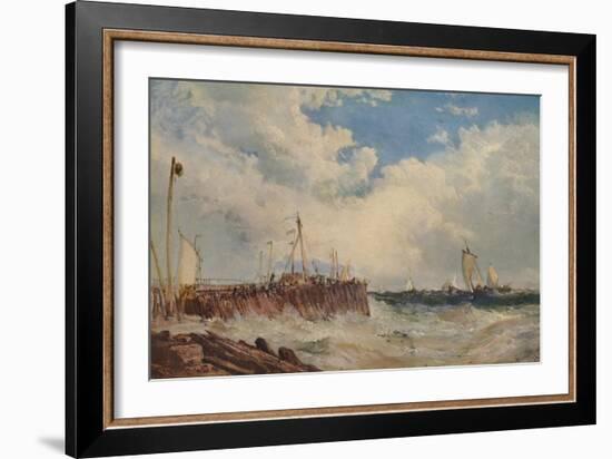 'On the Coast of Holland', 1876, (1938)-James Webb-Framed Giclee Print