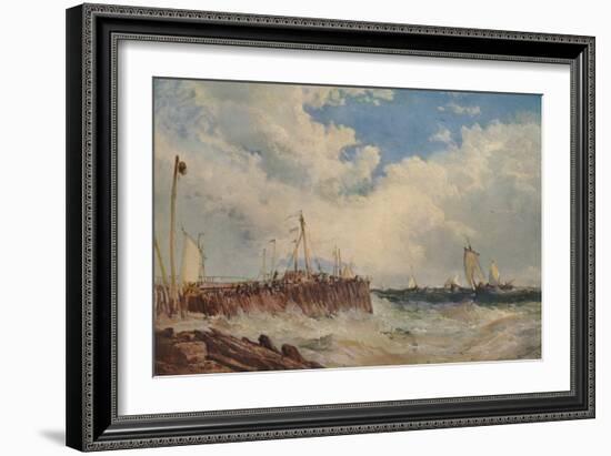 'On the Coast of Holland', 1876, (1938)-James Webb-Framed Giclee Print