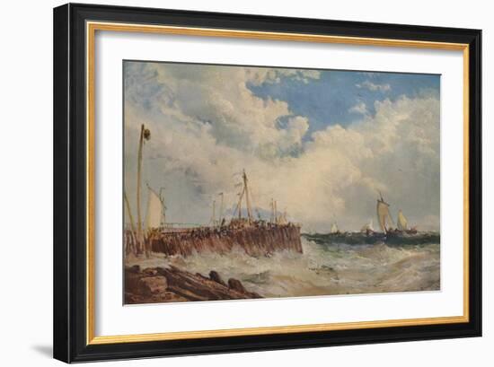 'On the Coast of Holland', 1876, (1938)-James Webb-Framed Giclee Print