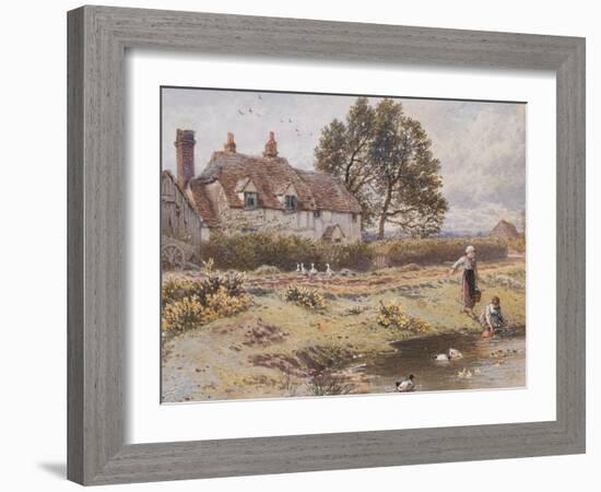 On the Common, Hambledon, Surrey, C.1865-Myles Birket Foster-Framed Giclee Print