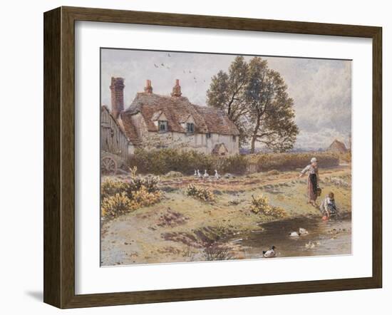 On the Common, Hambledon, Surrey, C.1865-Myles Birket Foster-Framed Giclee Print