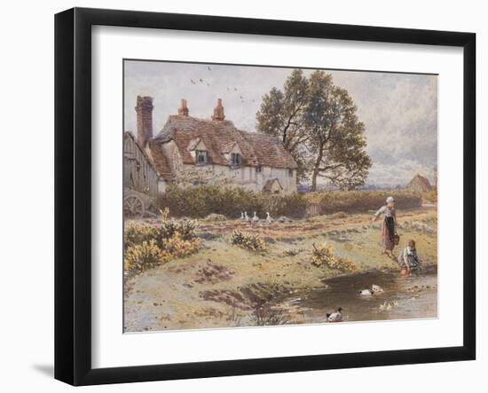 On the Common, Hambledon, Surrey, C.1865-Myles Birket Foster-Framed Giclee Print