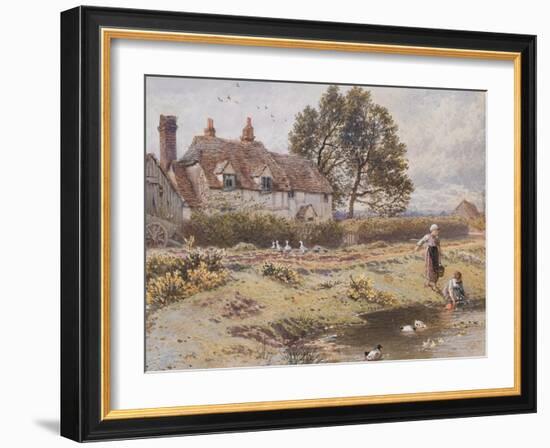 On the Common, Hambledon, Surrey, C.1865-Myles Birket Foster-Framed Giclee Print