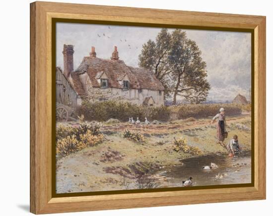 On the Common, Hambledon, Surrey, C.1865-Myles Birket Foster-Framed Premier Image Canvas