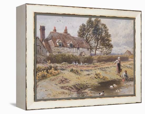 On the Common, Hambledon, Surrey, C.1865-Myles Birket Foster-Framed Premier Image Canvas