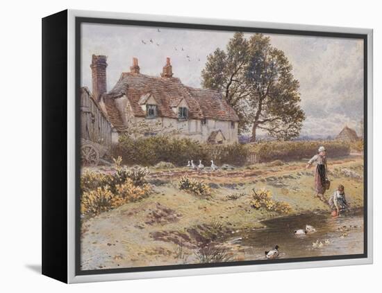 On the Common, Hambledon, Surrey, C.1865-Myles Birket Foster-Framed Premier Image Canvas