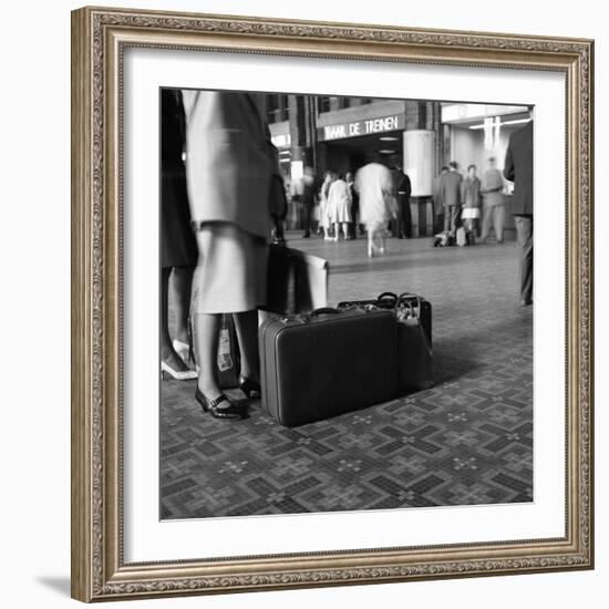 On the Concourse of Centraal Station, Amsterdam, Netherlands, 1963-Michael Walters-Framed Photographic Print