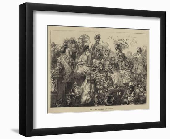 On the Course at Ascot-null-Framed Giclee Print