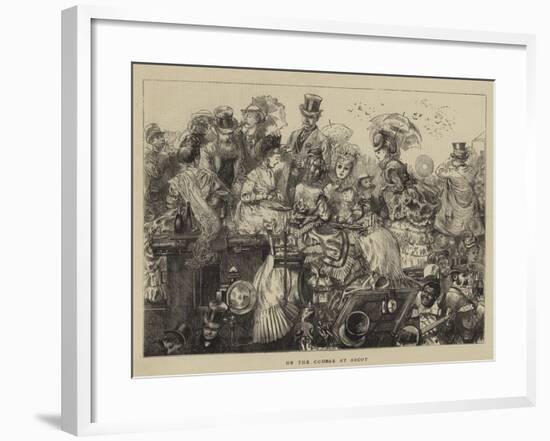 On the Course at Ascot-null-Framed Giclee Print
