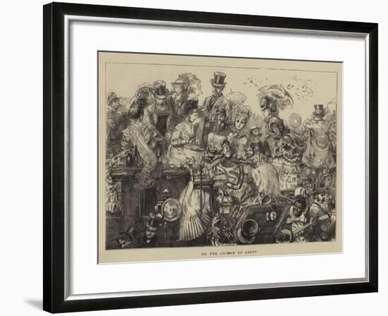 On the Course at Ascot-null-Framed Giclee Print