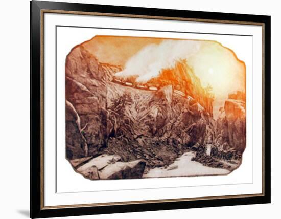 On the Denver and Rio Grande-Roy Purcell-Framed Limited Edition