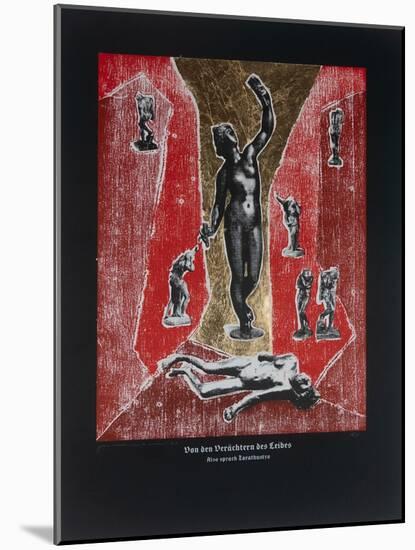 On the Despisers of the Body, Thus Spoke Zarathustra, 2023 (Woodcut and Silkscreen)-Guilherme Pontes-Mounted Giclee Print