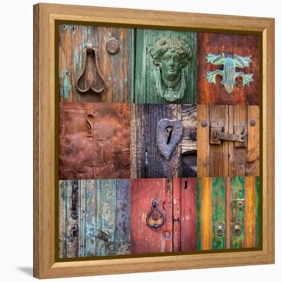 On the Door I-Kathy Mahan-Framed Premier Image Canvas