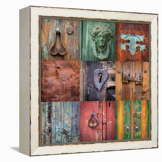 On the Door I-Kathy Mahan-Framed Premier Image Canvas