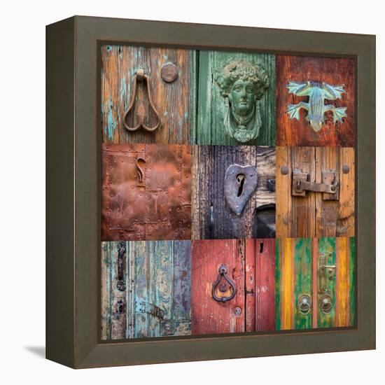 On the Door I-Kathy Mahan-Framed Premier Image Canvas