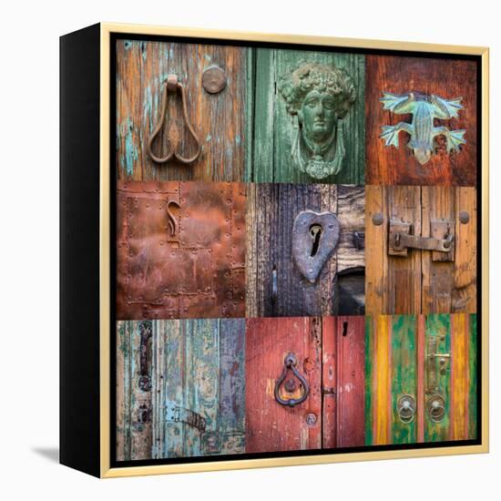 On the Door I-Kathy Mahan-Framed Premier Image Canvas