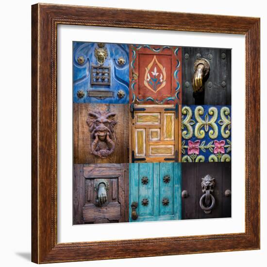 On the Door II-Kathy Mahan-Framed Photographic Print