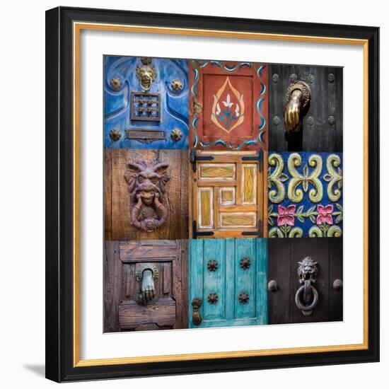 On the Door II-Kathy Mahan-Framed Photographic Print