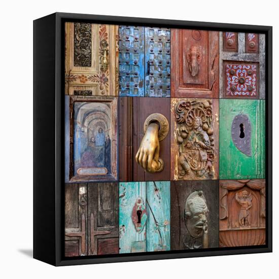 On the Door III-Kathy Mahan-Framed Premier Image Canvas