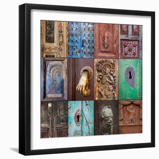On the Door III-Kathy Mahan-Framed Photographic Print