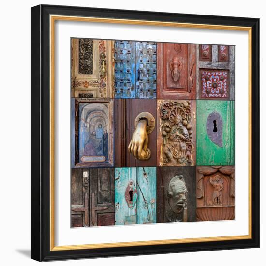 On the Door III-Kathy Mahan-Framed Photographic Print