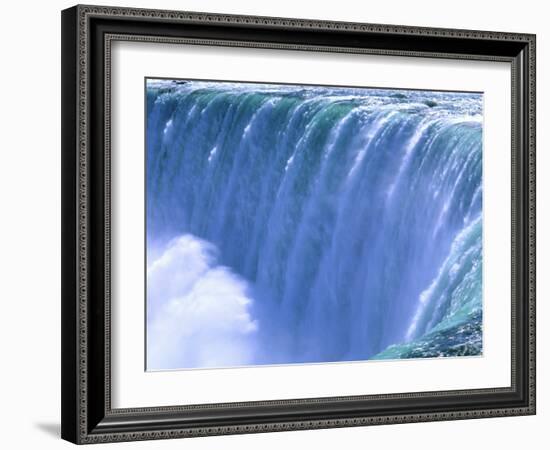 On the Edge of Powerful Niagara Falls, New York-Bill Bachmann-Framed Photographic Print