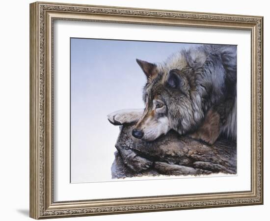 On the Edge-Rusty Frentner-Framed Giclee Print