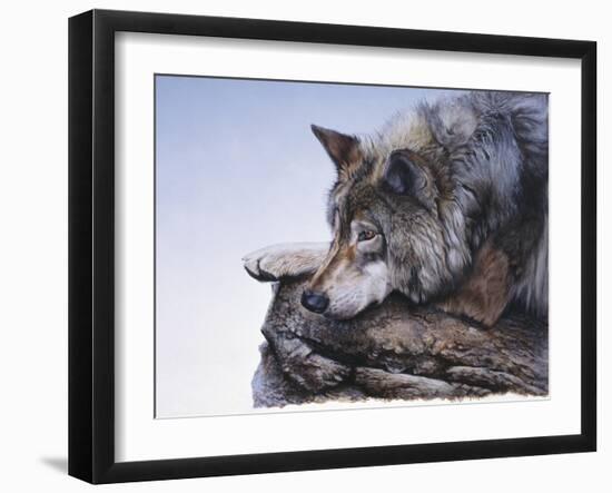 On the Edge-Rusty Frentner-Framed Giclee Print