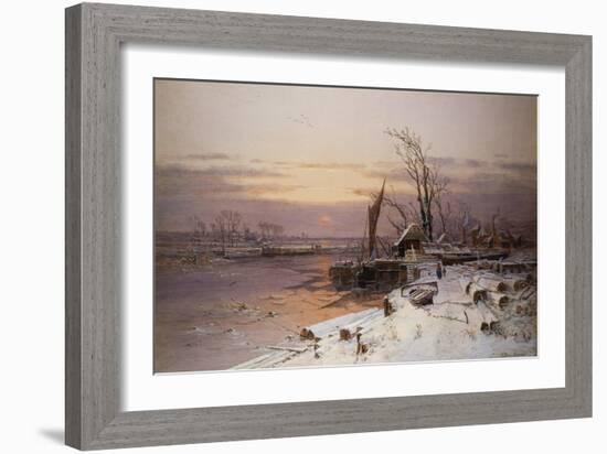 On the Estuary, Near Monmouth-Charles Brooke Branwhite-Framed Giclee Print