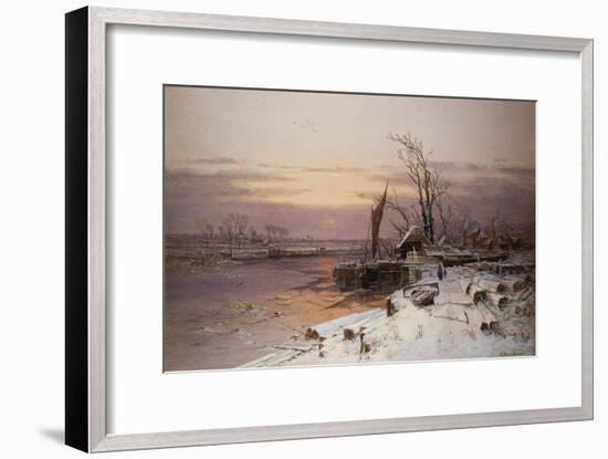 On the Estuary, Near Monmouth-Charles Brooke Branwhite-Framed Giclee Print