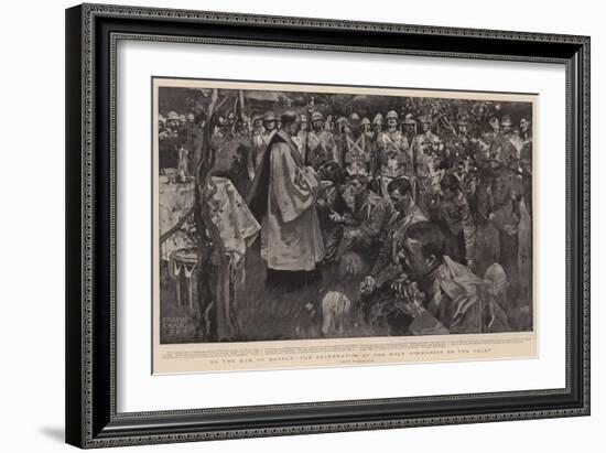 On the Eve of Battle, the Celebration of the Holy Communion on the Veldt-Frank Craig-Framed Giclee Print